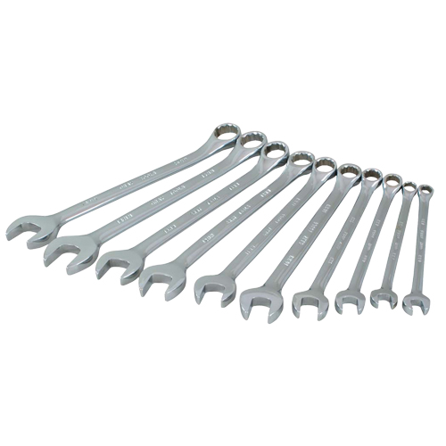 Jeu de cl&eacute;s, Combinaison, 10 morceaux, M&eacute;trique Rideout Tool & Machine Inc.