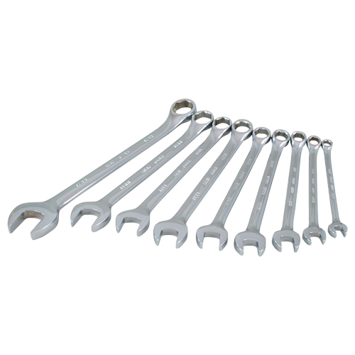 Wrench Set, Combination, 9 Pieces, Metric Rideout Tool & Machine Inc.