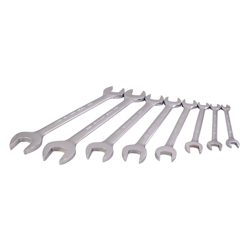 Jeu de cl&eacute;s, Ouverte, 8 morceaux, M&eacute;trique Rideout Tool & Machine Inc.