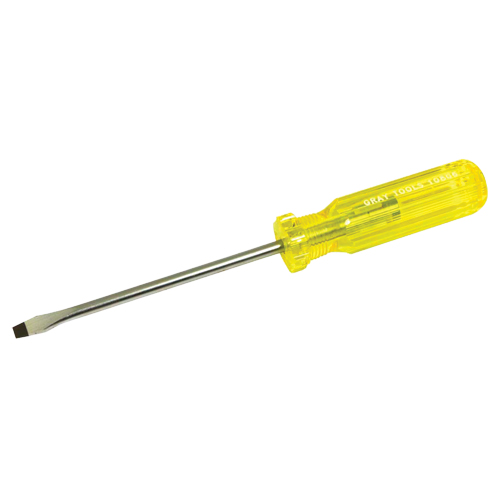 Tournevis &agrave; fente, 1/4", 9-7/16" lo, Prise Plastique Rideout Tool & Machine Inc.