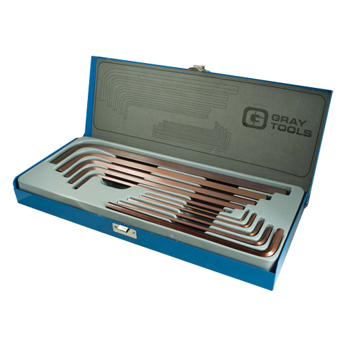 Extra Long Arm Hex Key Set, 10 Pcs., Imperial Rideout Tool & Machine Inc.
