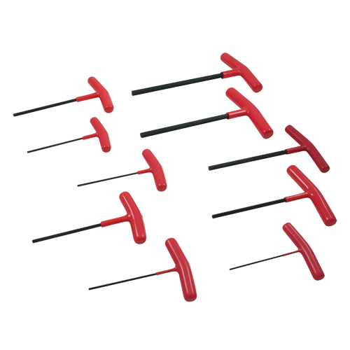T-handle Hex Key Set, 10 Pcs., Imperial Rideout Tool & Machine Inc.