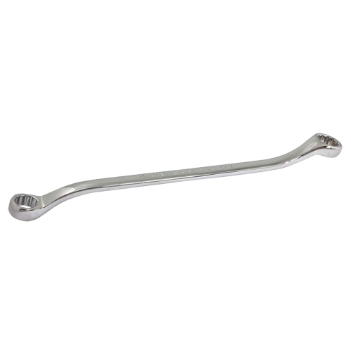 Box Wrench, 12 Point, 1/2" x 9/16", 15° Offset, Chrome Finish Rideout Tool & Machine Inc.