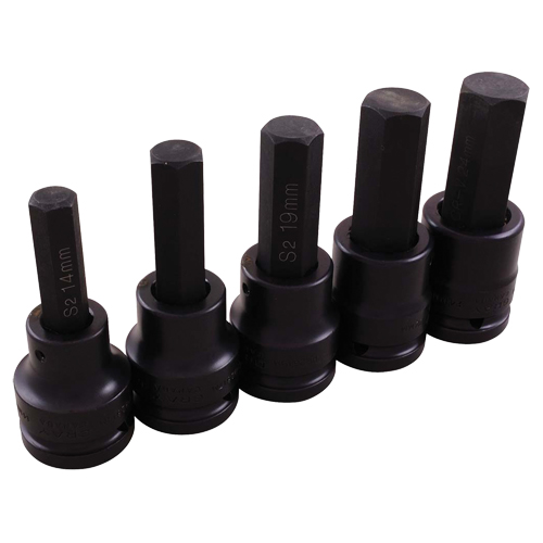 Impact Socket Set, Hex, 3/4" Drive, 5 Pcs Rideout Tool & Machine Inc.