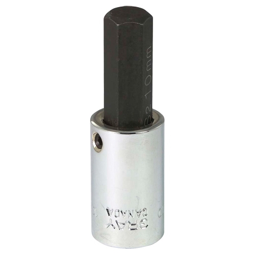 Bit Socket, 10 mm x 2-1/5" L, 3/8" Drive Rideout Tool & Machine Inc.