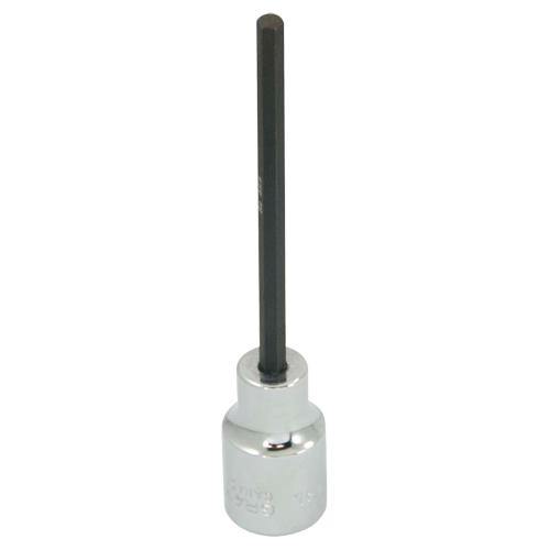 Extra Long Bit Socket, 4 mm x 4" L, 3/8" Drive Rideout Tool & Machine Inc.