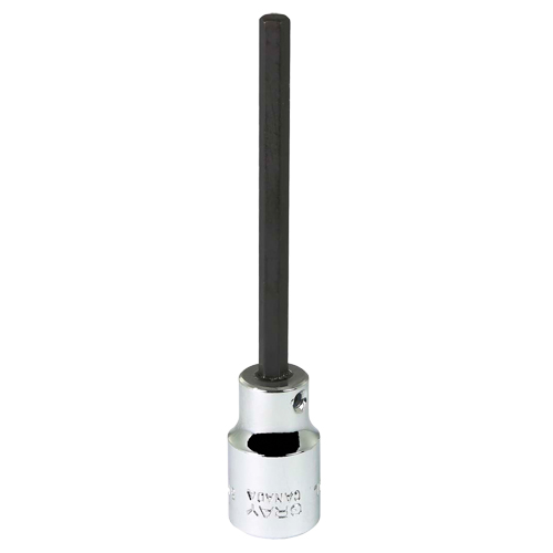 Bit Socket, 5 mm x 3-7/8" L, 3/8" Drive Rideout Tool & Machine Inc.