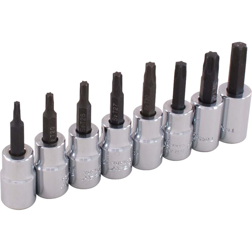Jeu de douilles, Torx, Prise 3/8", 8 mrcx Rideout Tool & Machine Inc.