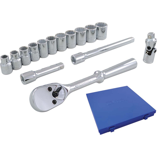 Socket & Attachment Set, 15 Pcs, 3/8" Drive Size Rideout Tool & Machine Inc.