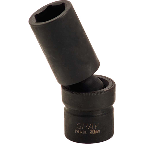 Douille cardan, 10 mm, Prise 1/2", 6 pans Rideout Tool & Machine Inc.