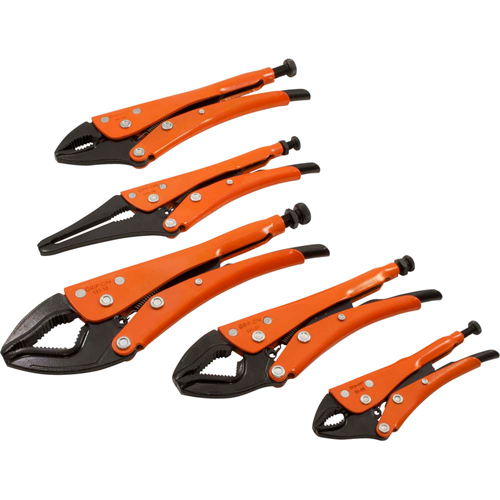 Jeu de pinces verrouillables, 5 Morceaux Rideout Tool & Machine Inc.