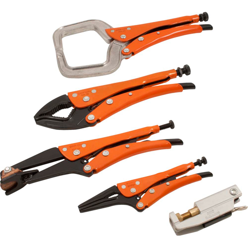 Welding Locking Plier Set, 5 Pieces Rideout Tool & Machine Inc.