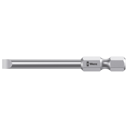 Power Screwdriver Bit, Slot, 3 mm Tip, 1/4" Drive Size, 2-3/4" Length Rideout Tool & Machine Inc.