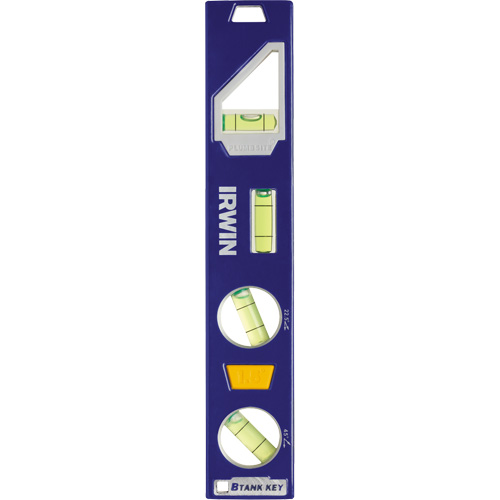 250 Series Heavy-Duty Torpedo Level, 9" L, Aluminum, 4 Vials, Magnetic Rideout Tool & Machine Inc.