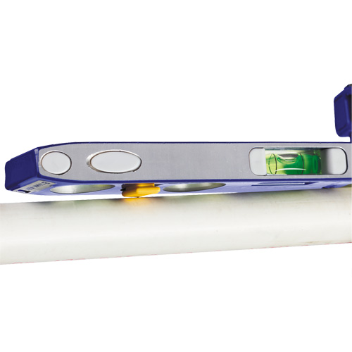 250 Series Heavy-Duty Torpedo Level, 9" L, Aluminum, 4 Vials, Magnetic Rideout Tool & Machine Inc.