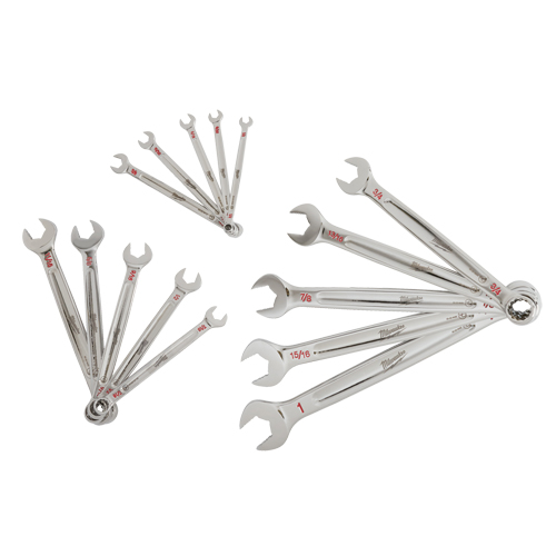 Wrench Set, Combination, 15 Pieces, Imperial Rideout Tool & Machine Inc.