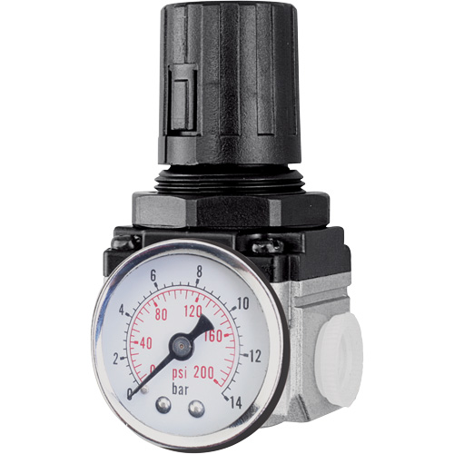 Air Regulator (Gauge Included), 1/4" NPT, 220 PSI Max. PSI, Modular Rideout Tool & Machine Inc.