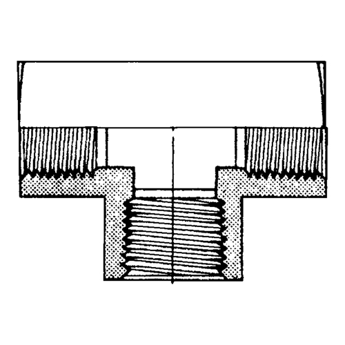 Raccord En T&eacute; Femelle, Laiton, 1/8" Rideout Tool & Machine Inc.