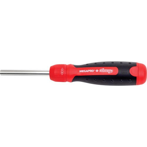 Tournevis &agrave; cliquet inviolable, 8-1/2" lo, Prise Coussin&eacute;e Rideout Tool & Machine Inc.