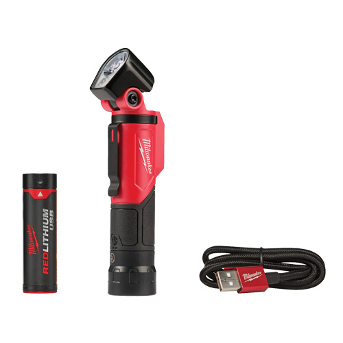 USB Pivoting Flashlight, LED, 500 Lumens, Rechargeable Batteries Rideout Tool & Machine Inc.