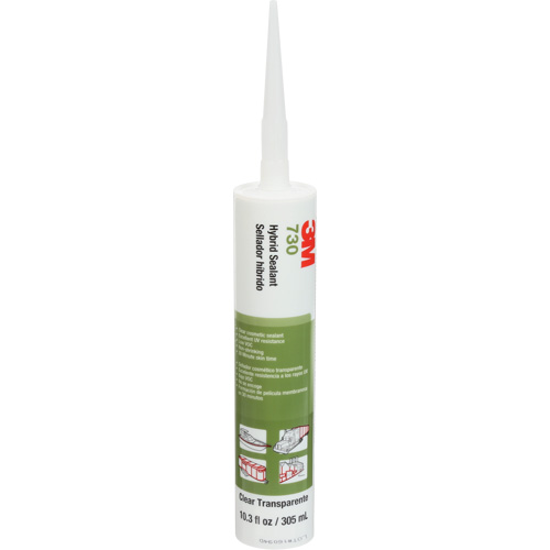 730 Hybrid Sealant, 305 ml, Cartridge, Clear Rideout Tool & Machine Inc.
