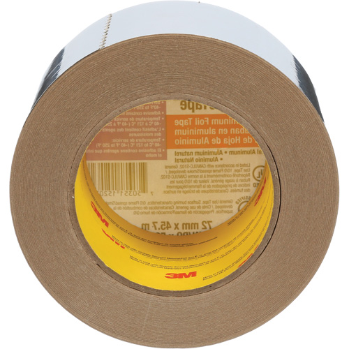 Venture Tape Aluminum Foil Tape, 1.8 mils Thick, 72 mm (3") x 45.7 m (150') Rideout Tool & Machine Inc.