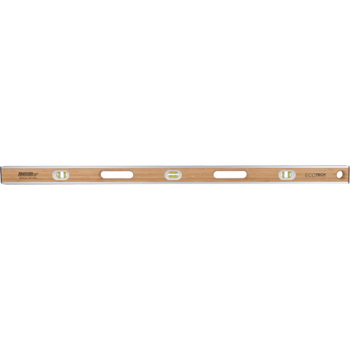 Eco-Tech&reg;  Bamboo Level, I-Beam, 48" L, Wood, 3, Non-Magnetic Rideout Tool & Machine Inc.