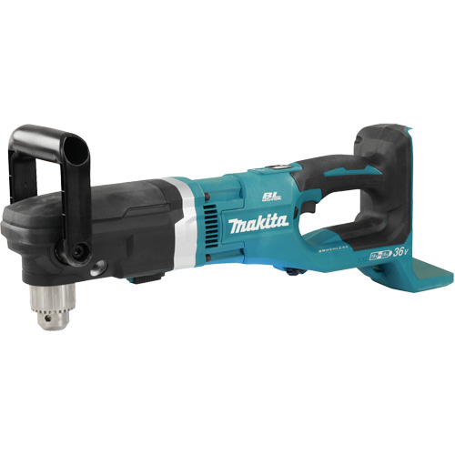 Angle Drill with Brushless Motor (Tool Only), 18 V, 1/2" Chuck, Lithium-Ion Rideout Tool & Machine Inc.