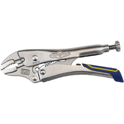Fast Release Locking Pliers with Wire Cutter, 5" Length, Curved Jaw Rideout Tool & Machine Inc.