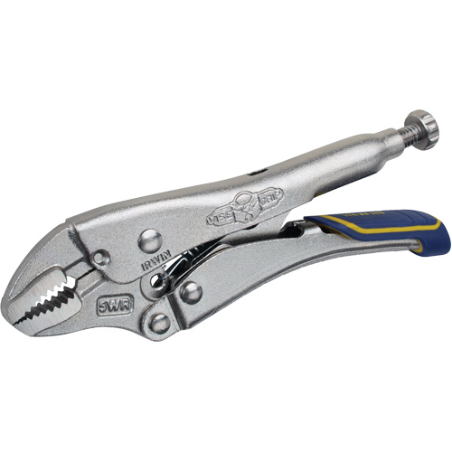 Fast Release Locking Pliers with Wire Cutter, 5" Length, Curved Jaw Rideout Tool & Machine Inc.