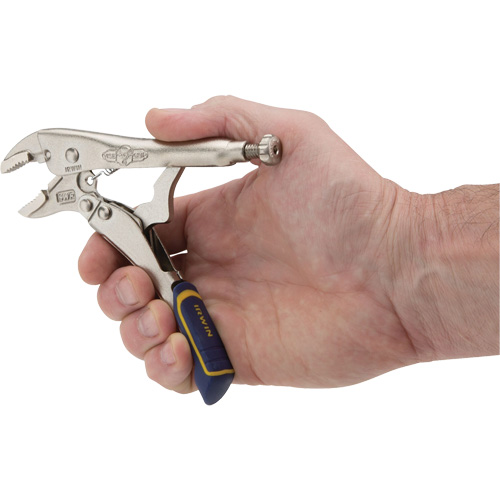 Fast Release Locking Pliers with Wire Cutter, 5" Length, Curved Jaw Rideout Tool & Machine Inc.