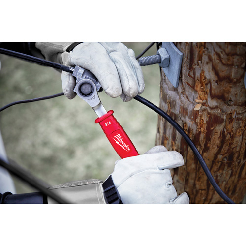 Cl&eacute; polygonale isol&eacute;e &agrave; cliquet 2 en 1 pour le monteur de ligne Rideout Tool & Machine Inc.