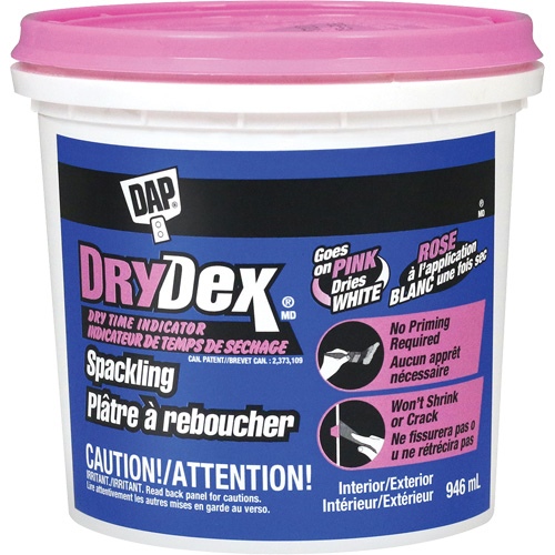 DryDex&reg; Spackling, 946 ml, Plastic Container Rideout Tool & Machine Inc.