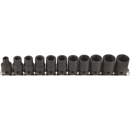 Jeu de douilles &agrave; paroi mince, 11 Mcx, Chocs, Prise de 3/8" Rideout Tool & Machine Inc.