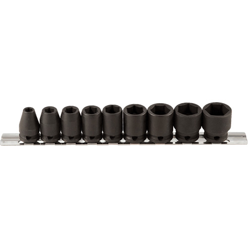 Jeu de douilles, 9 Mcx, Chocs, Prise de 3/8" Rideout Tool & Machine Inc.