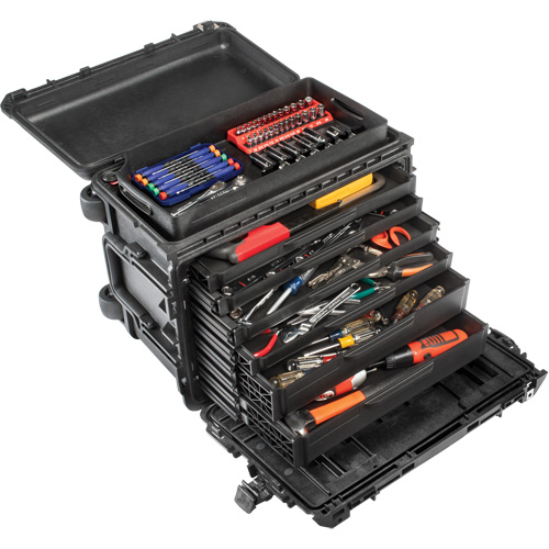 Gen 2 Mobile Tool Chest, 24" W, 6 Drawers, Black Rideout Tool & Machine Inc.