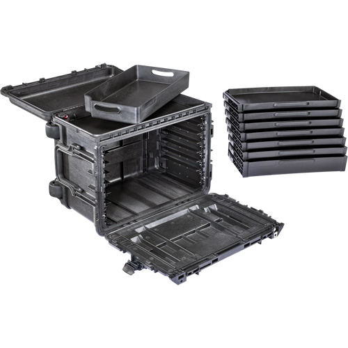 Gen 2 Mobile Tool Chest, 24" W, 6 Drawers, Black Rideout Tool & Machine Inc.