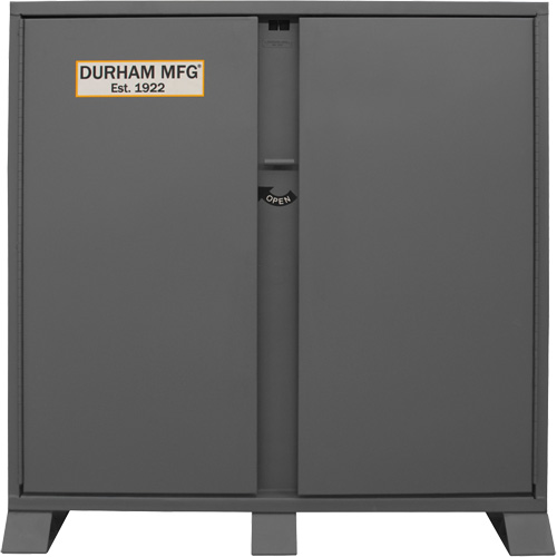 Jobsite Storage Shelving Cabinet, Steel, 47.5 Cubic Feet, Grey Rideout Tool & Machine Inc.