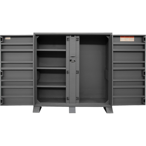 Jobsite Storage Shelving Cabinet, Steel, 47.5 Cubic Feet, Grey Rideout Tool & Machine Inc.