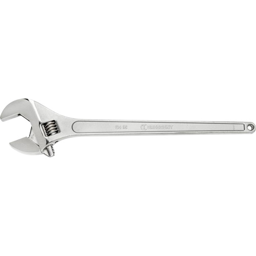 Adjustable Wrench, 24" L, 2-7/16" Max Width, Chrome Rideout Tool & Machine Inc.