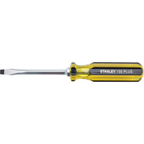 Tournevis pour &eacute;crous &agrave; fente 100 PLUS, Tige de 1/4", Carr&eacute;e, 8-3/16" lo, Prise en Plastique Rideout Tool & Machine Inc.
