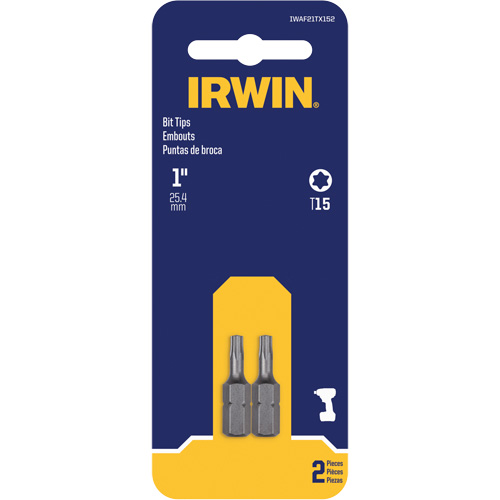 Embouts de tournevis &agrave; ins&eacute;rer, Torx, T-15, Prise 1/4" Rideout Tool & Machine Inc.