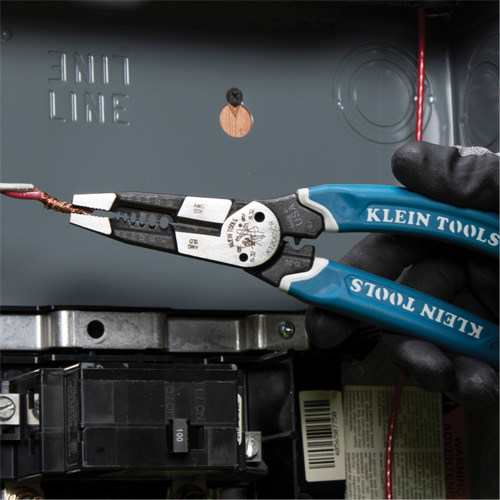 Outil polyvalent Klein-Kurve pour d&eacute;nuder, couper et sertir les fils, 8-1/4" lo, 8 - 20 AWG Rideout Tool & Machine Inc.