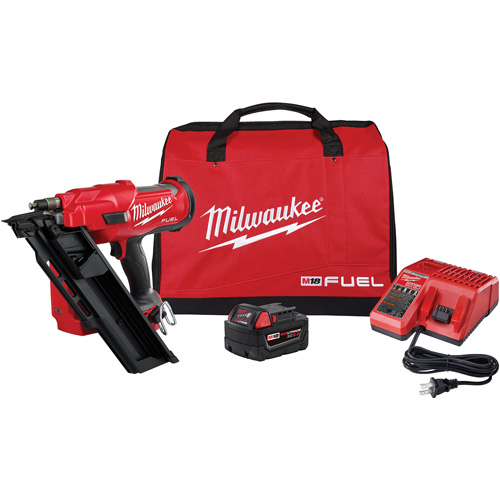 M18 Fuel 30 Degree Nailer Kit, 18 V, Lithium-Ion Rideout Tool & Machine Inc.