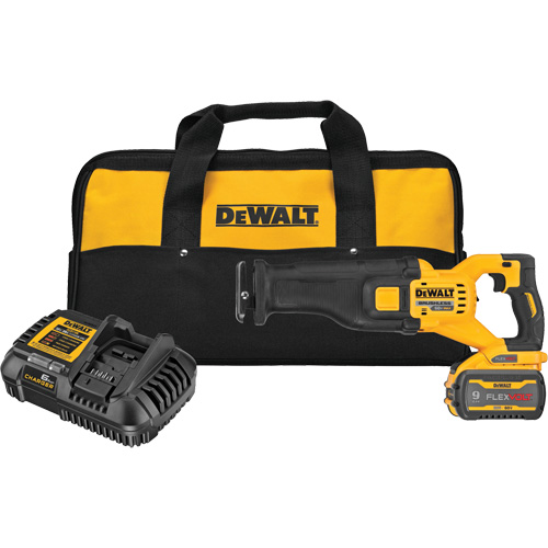 FlexVolt&reg; Max Brushless Reciprocating Saw Kit, 60 V, Lithium-Ion Battery, 0-3000 SPM Rideout Tool & Machine Inc.