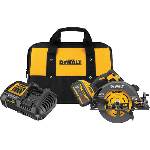 FlexVolt&reg; Max Brushless Circular Saw with Electric Brake Kit, 7-1/4", 60 V Rideout Tool & Machine Inc.