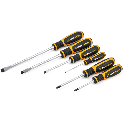 Jeu de tournevis &agrave; fente/Phillips &agrave; double mat&eacute;riaux, 6 mcx Rideout Tool & Machine Inc.