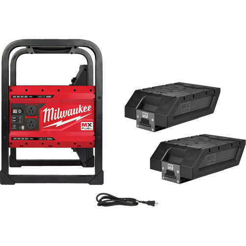 MX Fuel Carry-On Power Supply, 1800 W/3600 W, Lithium Ion, 20-4/5" H x 12" W x 15" D, 49.7 lbs. Rideout Tool & Machine Inc.