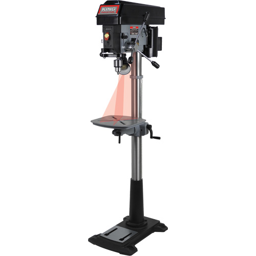 Perceuse &agrave; colonne &agrave; vitesse variable, 15", Mandrin 5/8", 3300 tr/min Rideout Tool & Machine Inc.