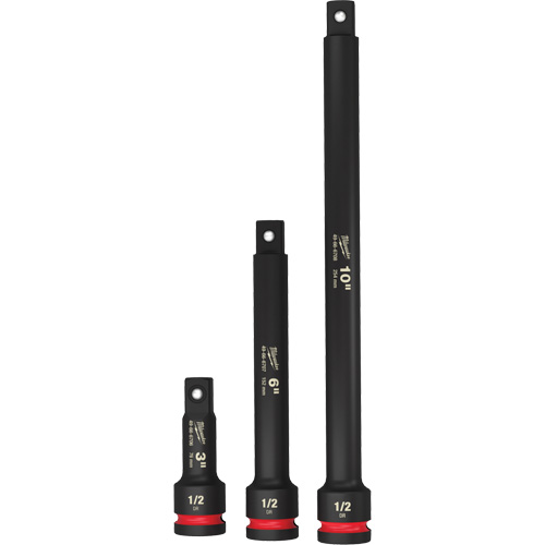 Jeu de rallonges pour douilles Shockwave Impact-Duty, Chocs, Prise 1/2", 3"/6"/10" lo Rideout Tool & Machine Inc.